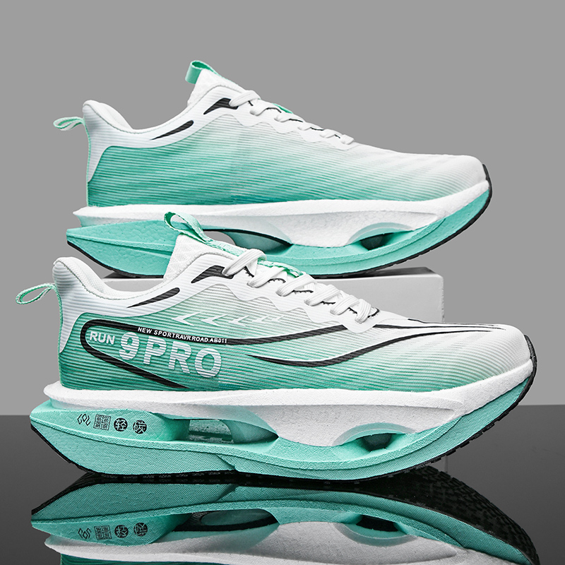 Men Running Shoes Carbon Board - đánh giá và giá Breathable Mesh Athletic Shoes