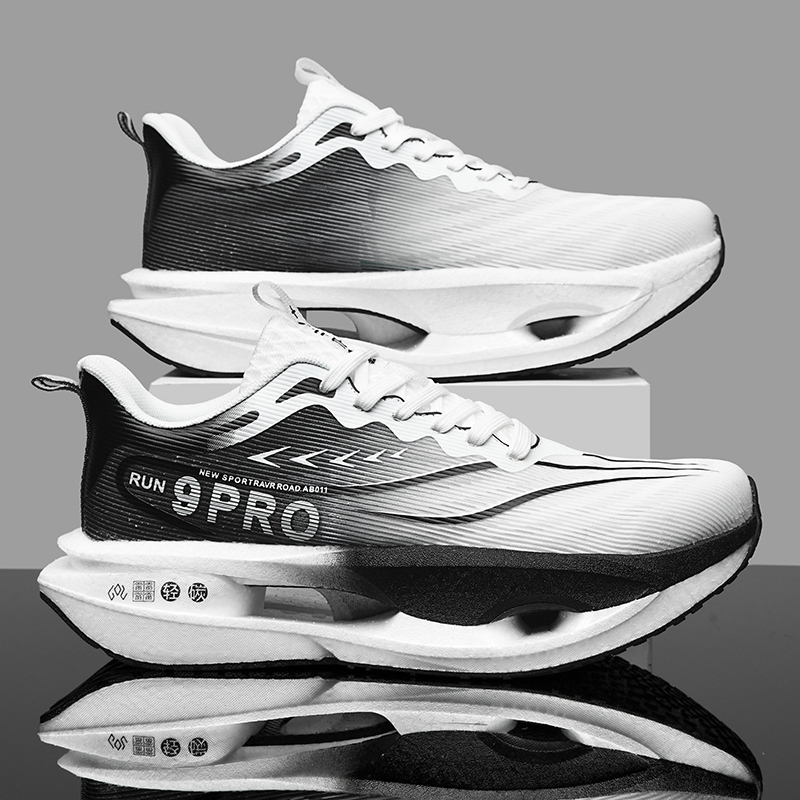 Men Running Shoes Carbon Board - đánh giá và giá Breathable Mesh Athletic Shoes